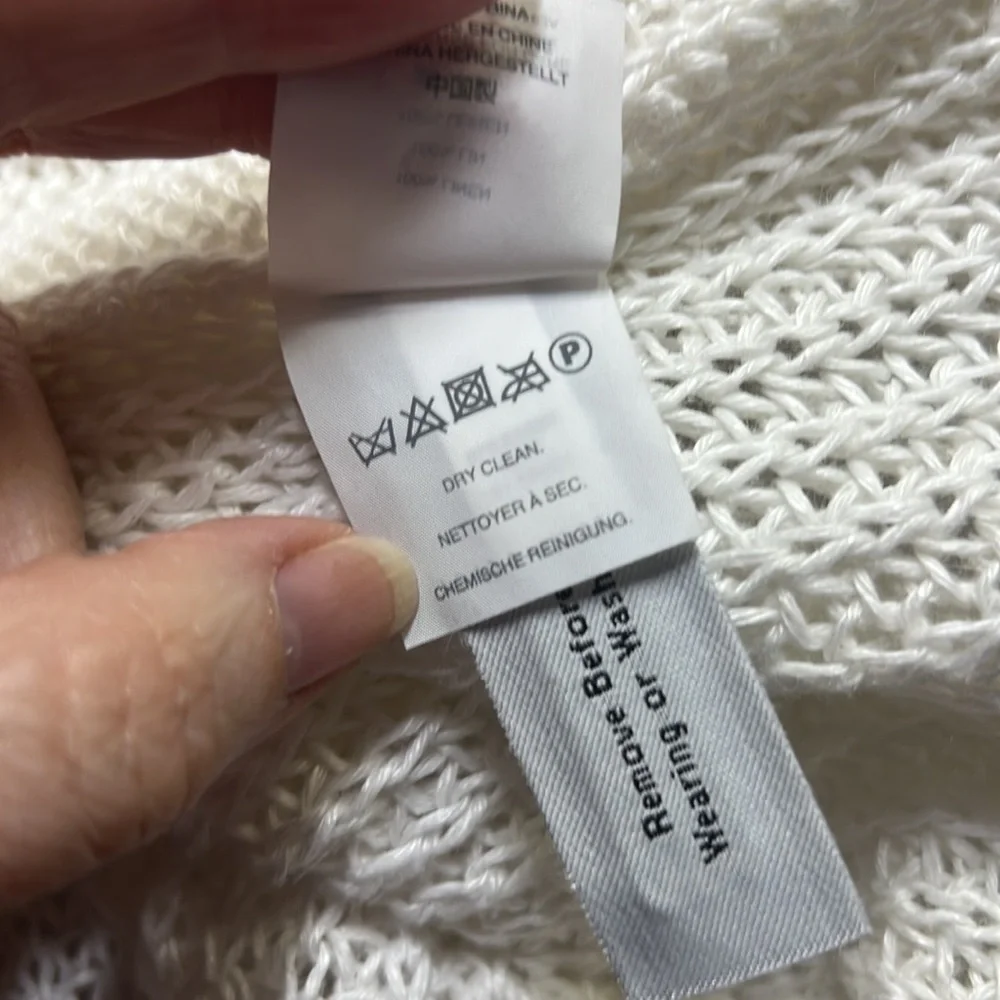 J.Crew Fringed Sweater White